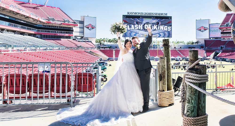 Raymond James Stadium Wedding Photography