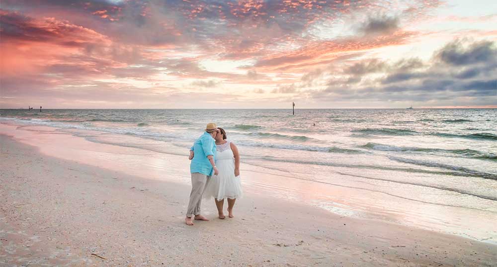 LGBT Clearwater Beach Wedding Photography